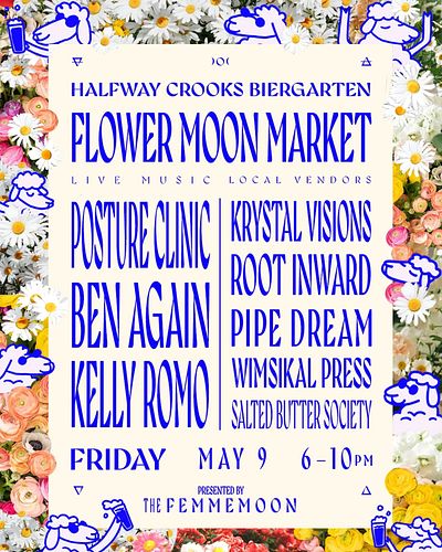 ATL! Join us for Flower Moon Market on Fri 5/9 at @hcbiergarten 💐🌕💐 FREE !!! 6-10 PM !!! Come celebrate #TaurusSeason & the #...