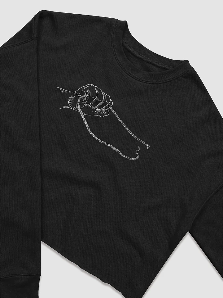 Hand & Chain Crop Sweatshirt product image (1)