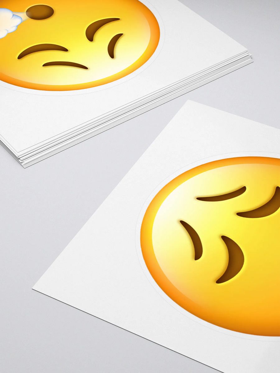 Cool Emoji with a blow sticker set . product image (10)