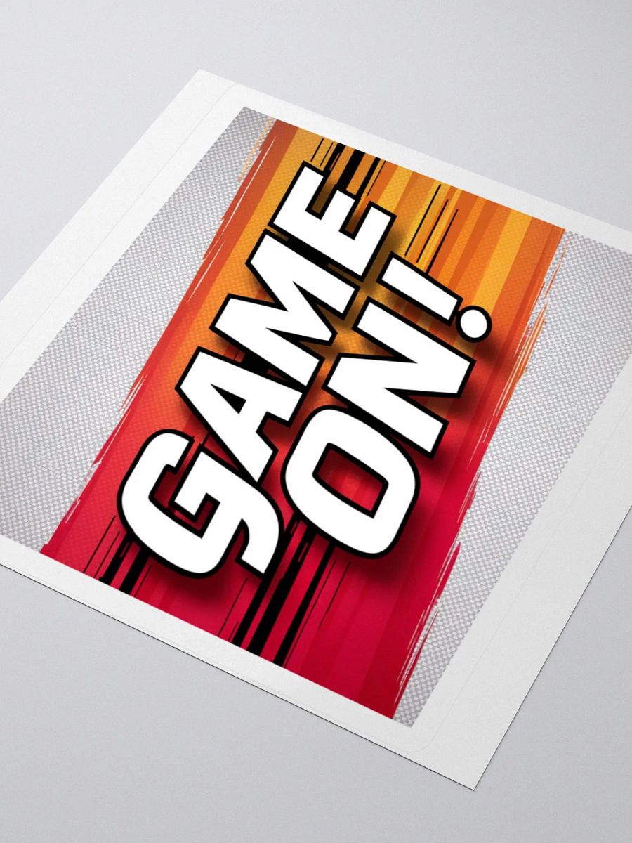 Bold "Game On!" Sticker - Dynamic Gaming Decal product image (3)