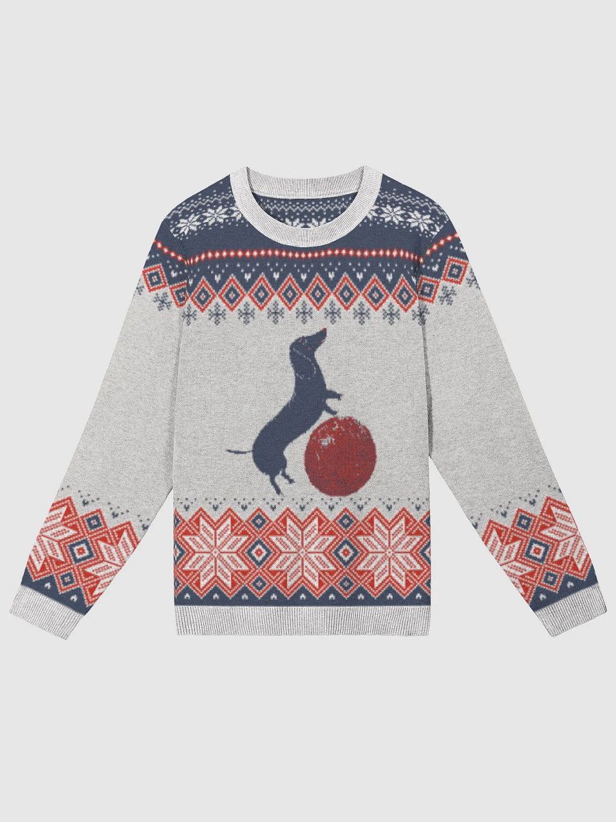Dachshund Joy Knitted Crewneck Sweater Classic Fit product image (5)