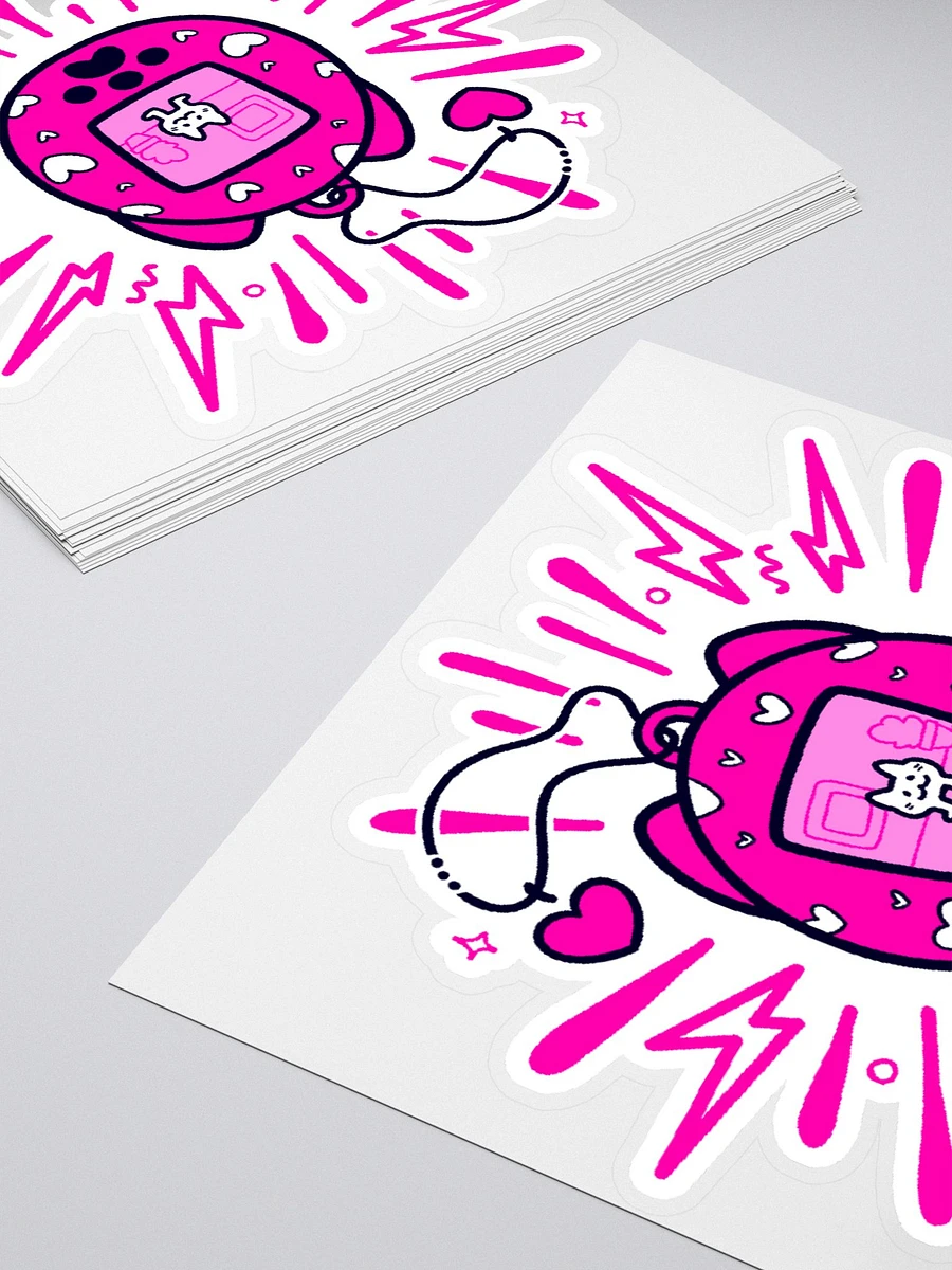 Lovely Digital Meow Sticker - Hot Pink product image (10)