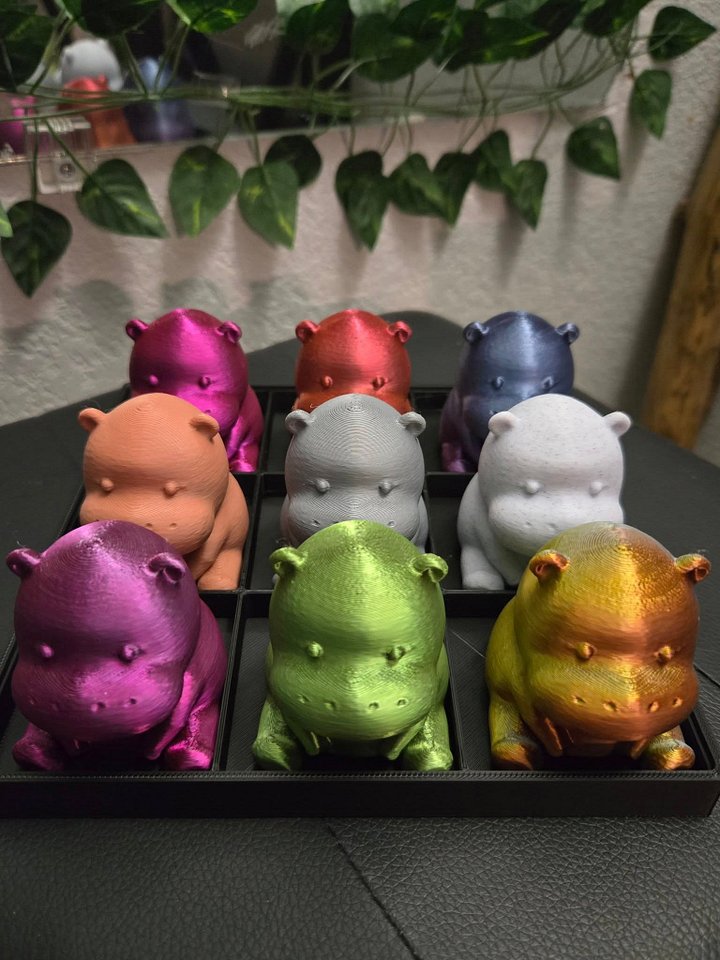 Large Hippo Tic Tac Toe Game - 3D Printed product image (2)
