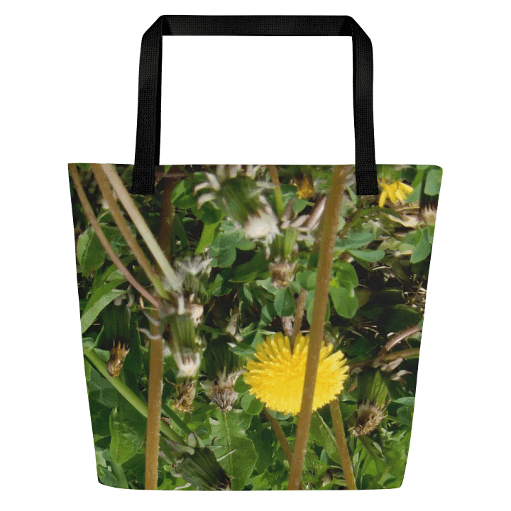 sunflower tote with black handle product image (2)