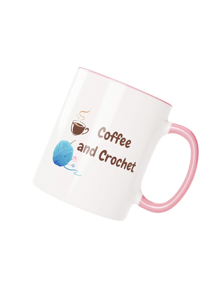 "Coffee and Crochet" Mug | Crafter's Motto: While I Crochet, I Don't Complain product image (2)