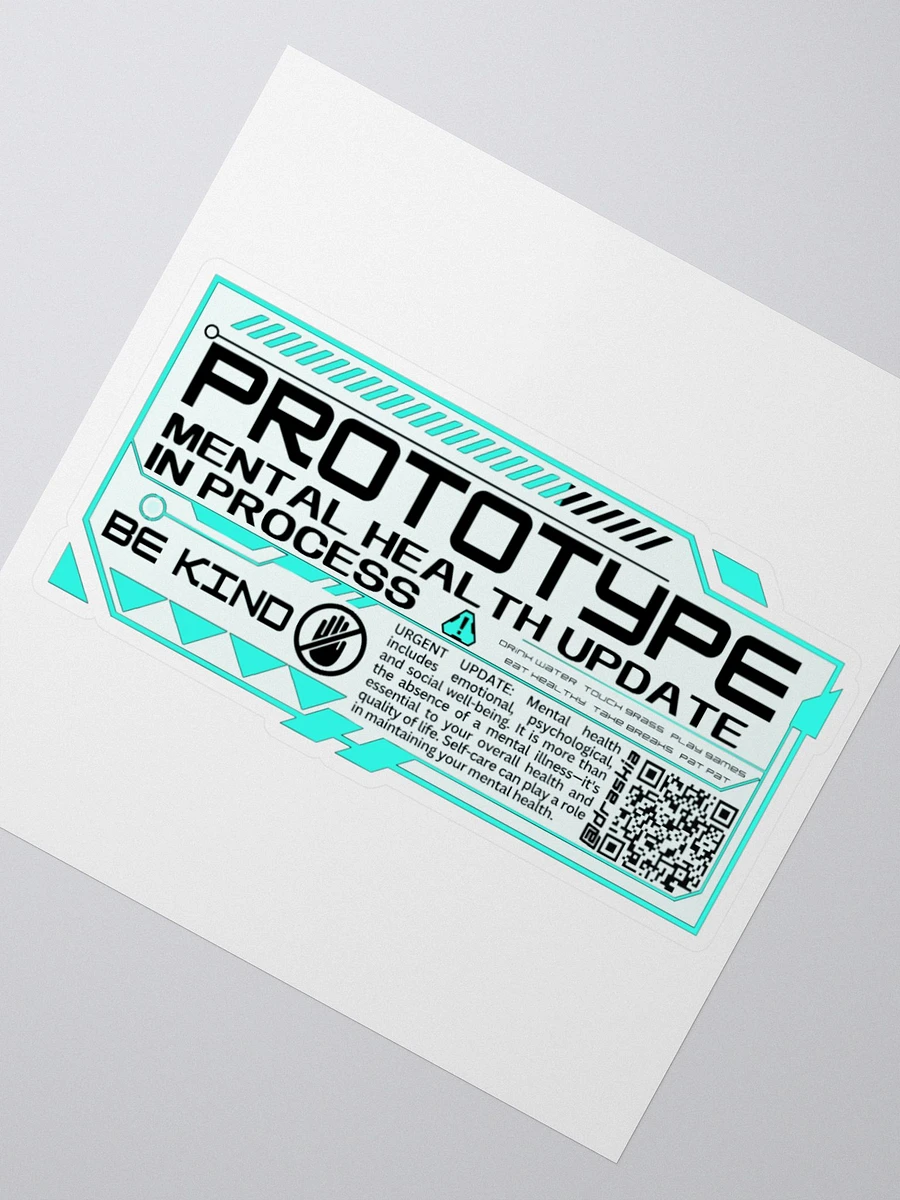 PROTOTYPE: Mental Health Update Sticker product image (2)