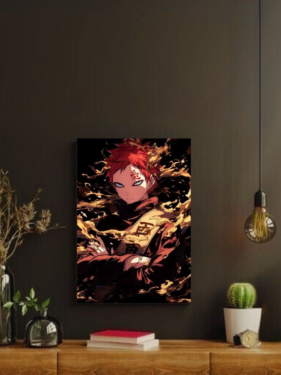 Naruto – Gaara Sandborn Fury – 8x10 Metal Print product image (2)