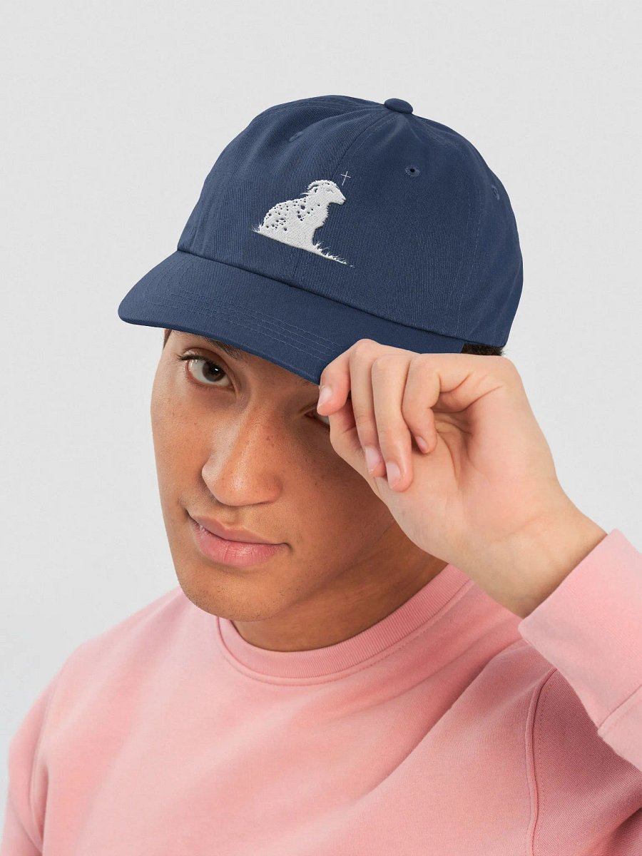 Gentle Shepherd Christian Dad Hat - Navy | Isaiah 40:11 product image (5)