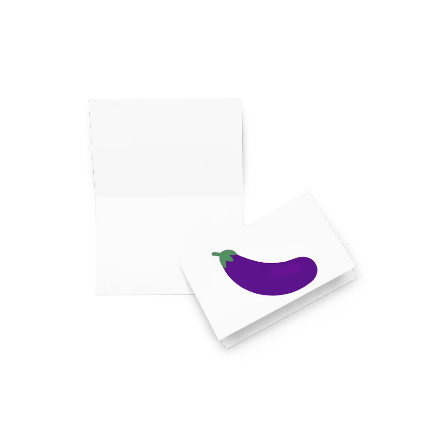 I Love Eggplant Greeting Card product image (7)