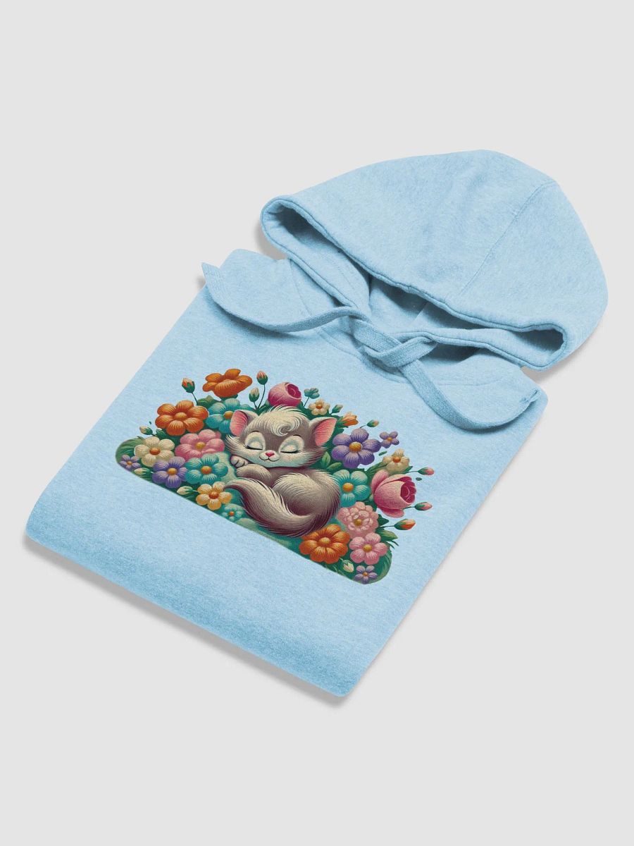 Kitten Sleeping in Flowers Premium Unisex Hoodie product image (36)