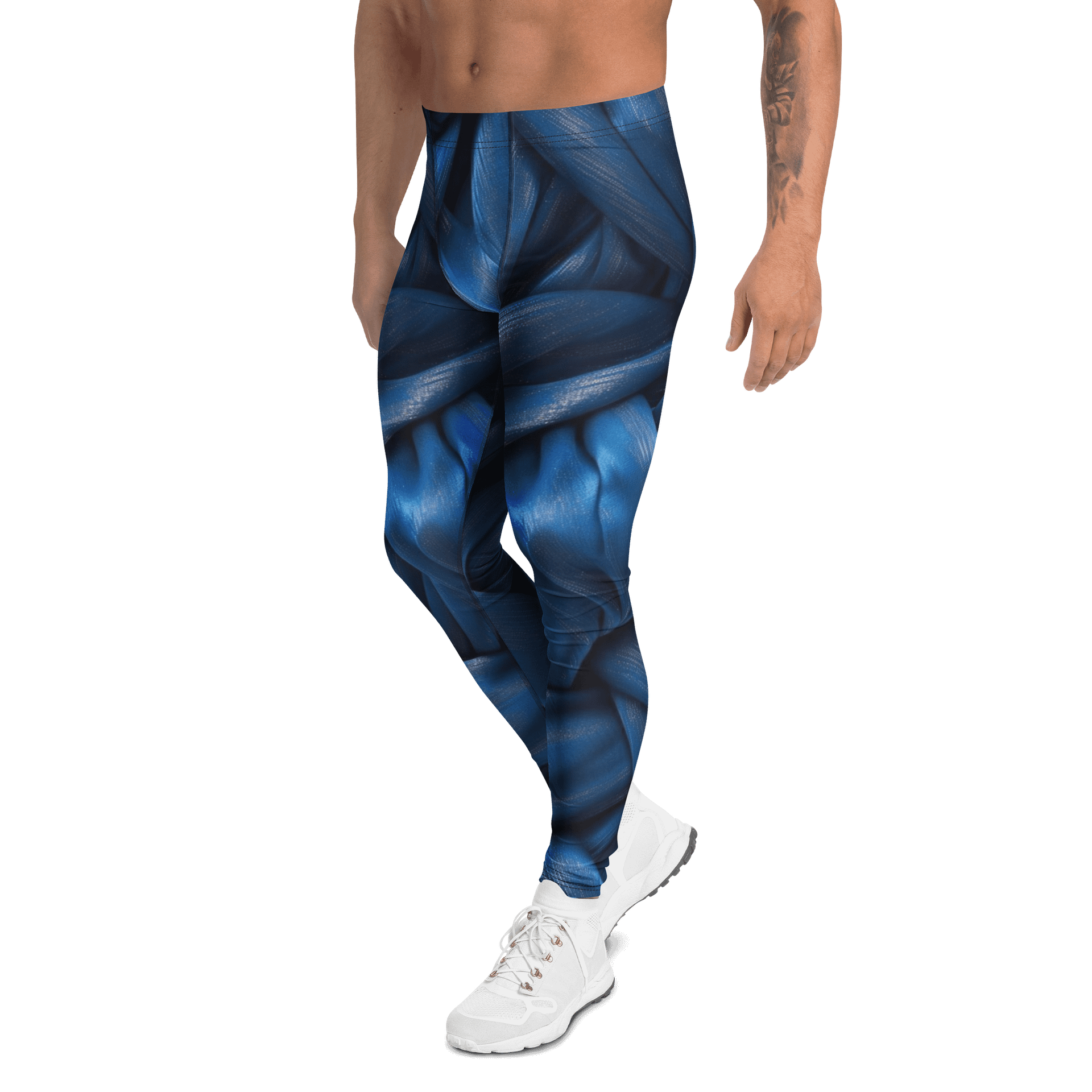 Textured Brush Stroke Art Print Men's Leggings product image (4)