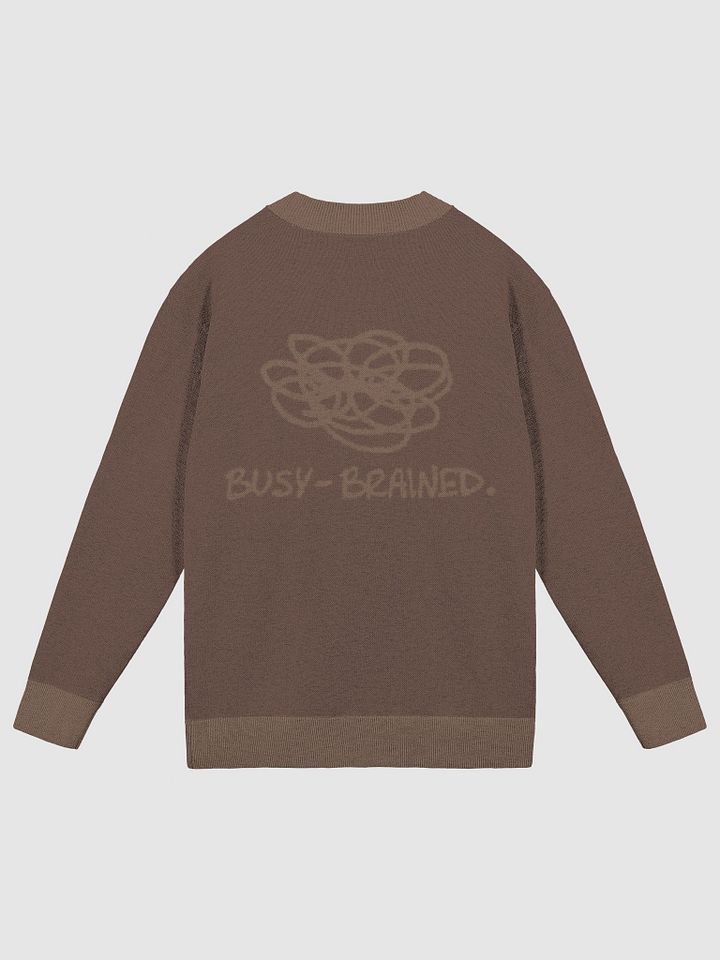 BUSY-BRAINED (lg. design, duotone brown) knitwear cardigan product image (2)