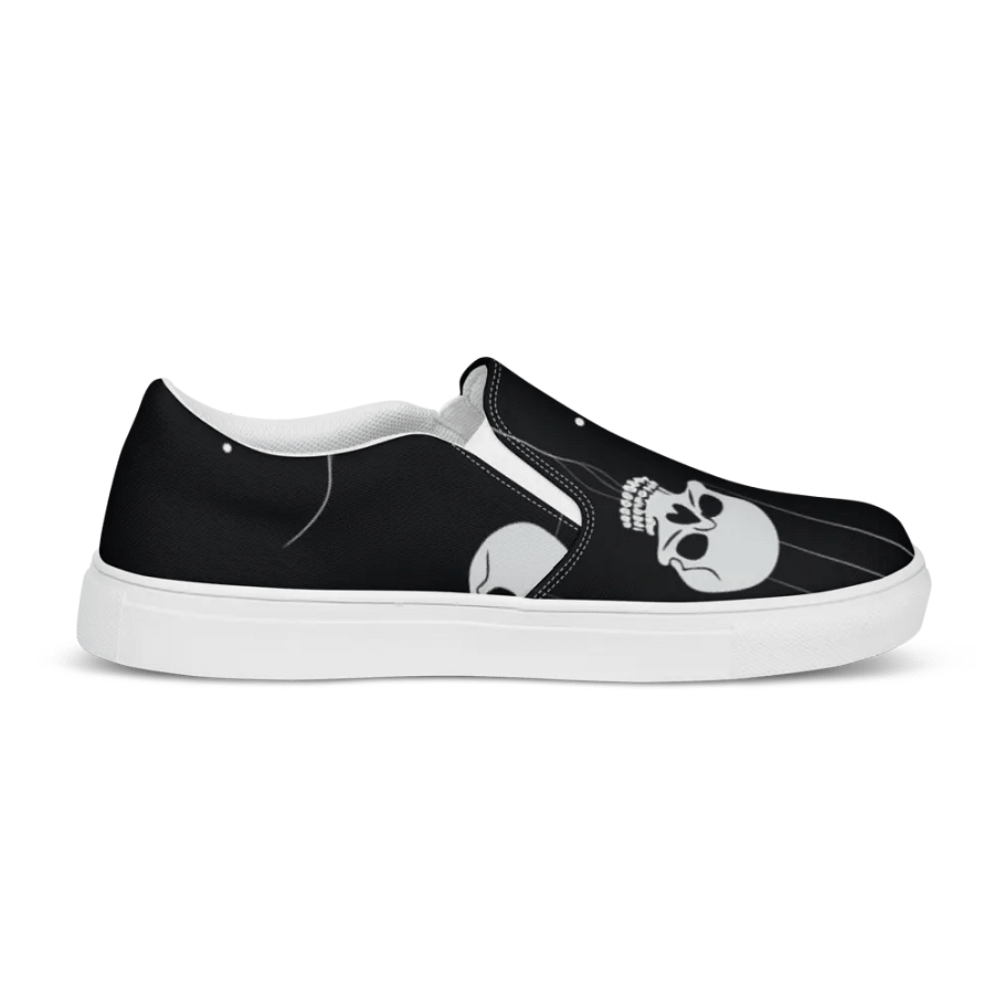 Women's Slip-On Canvas Shoes 💀 with Skulls product image (8)