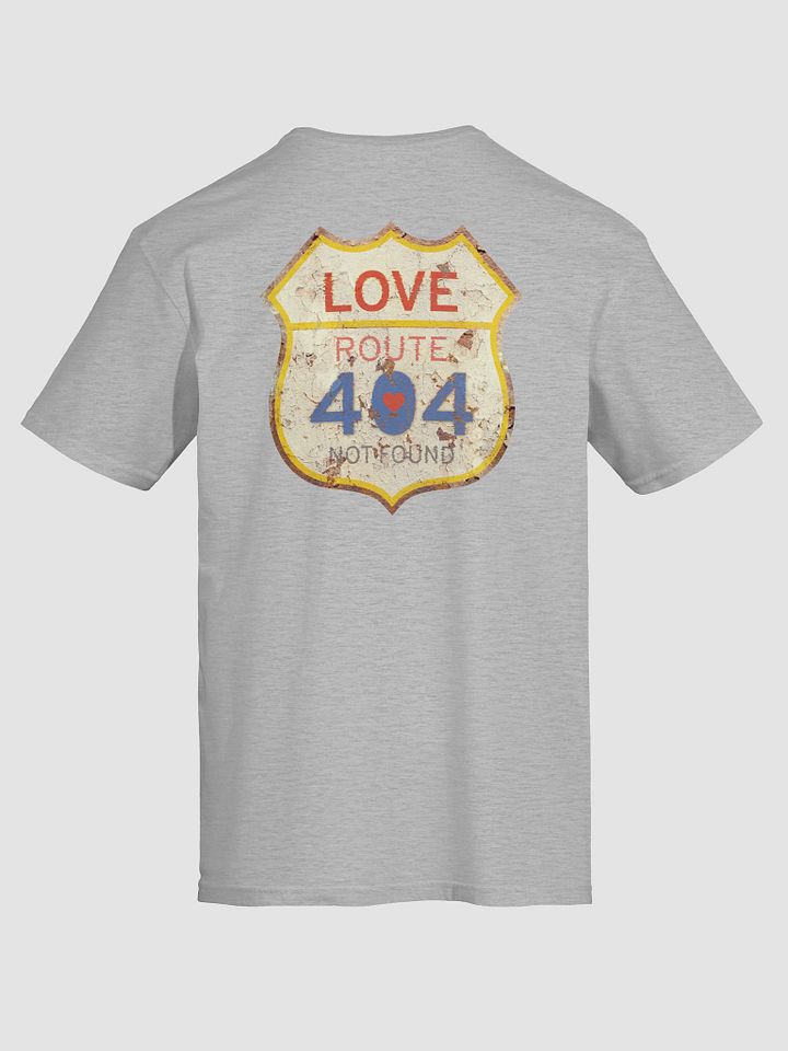 Love Route 404 Not Found Retro Style (Back Side) Gildan Unisex Softstyle T-Shirt product image (61)
