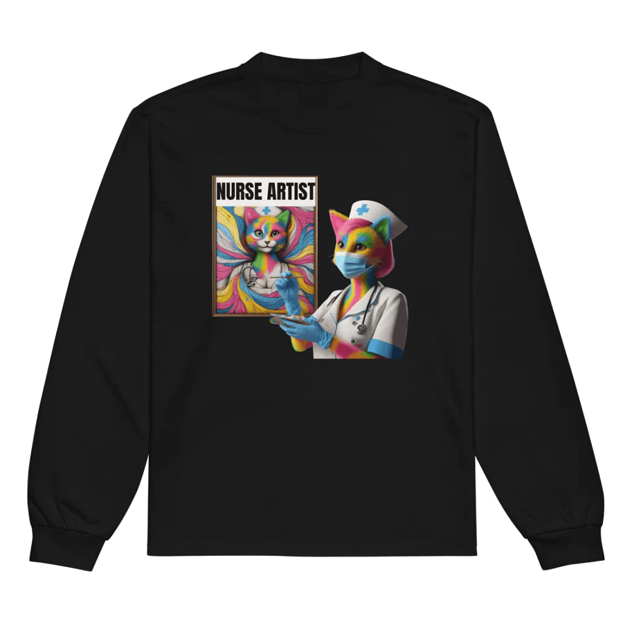 Nurse Artist Vibes Long Sleeve Shirt product image (7)