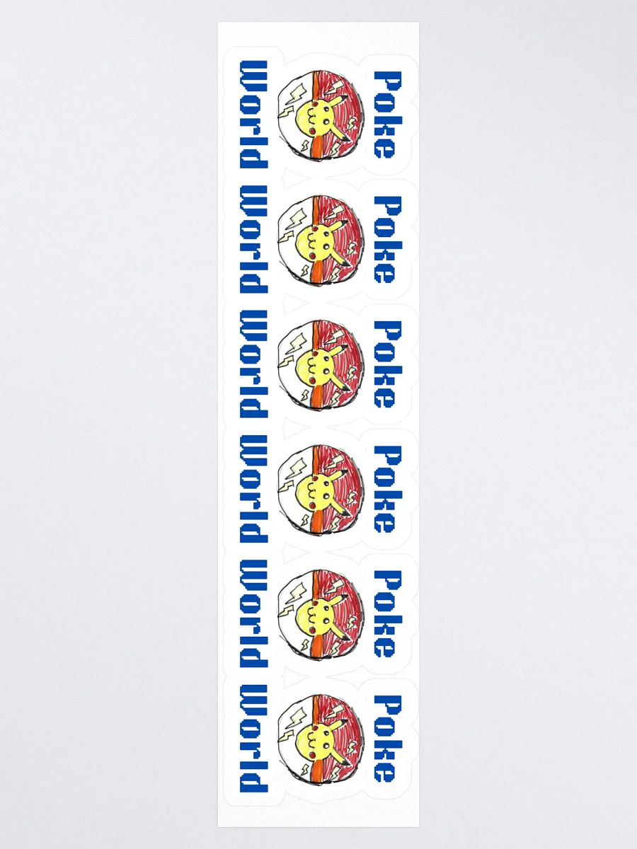 Poke World Kiss Cut Stickers (Set of 6) product image (3)