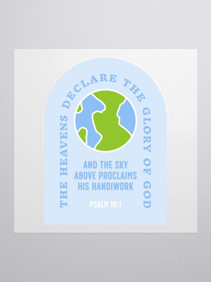 Psalm 19:1 Sticker product image (1)