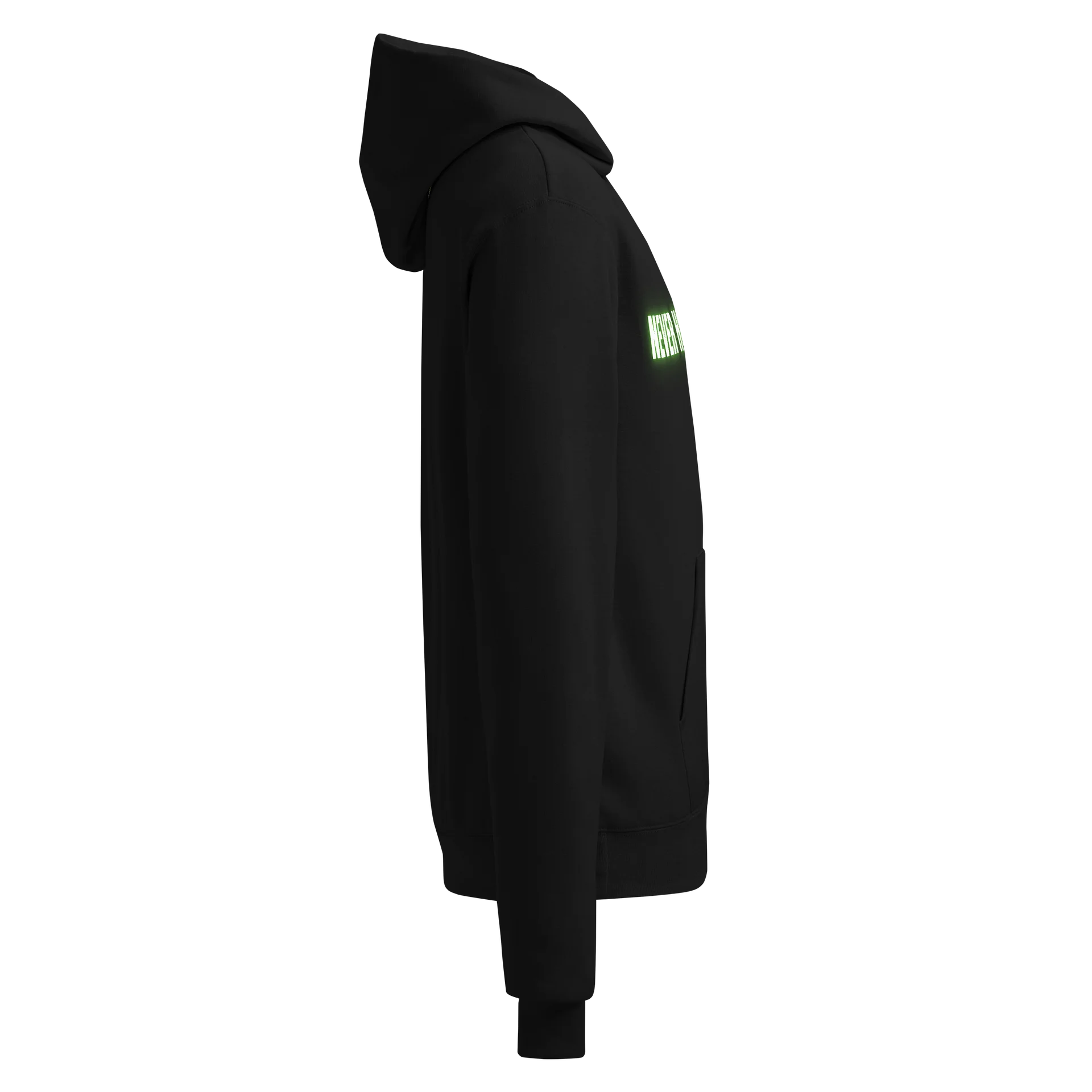 "Never Hold Back" Neon Green Champion Hoodie product image (4)