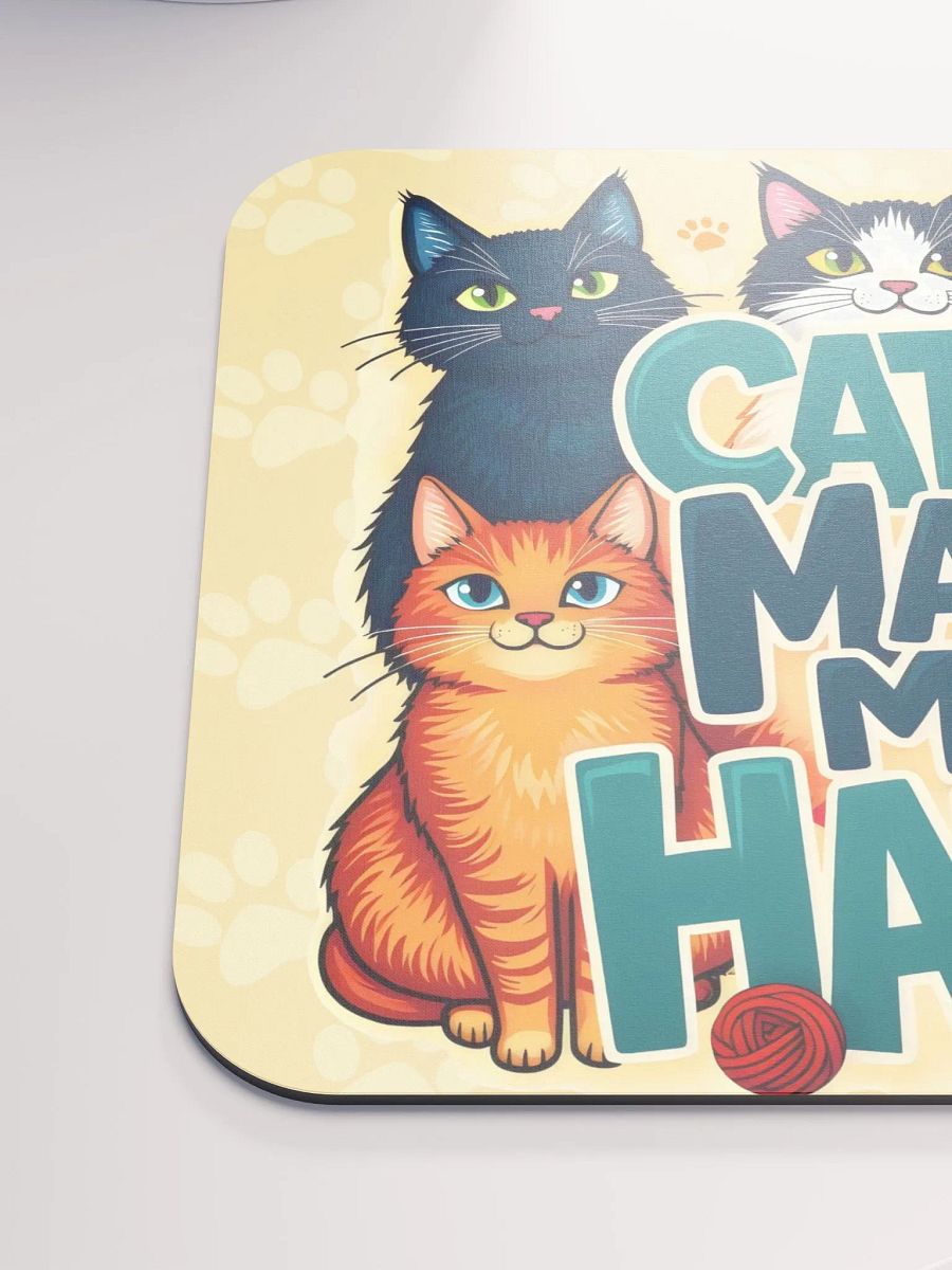 Cats Make Me Happy Mouse Pad product image (7)