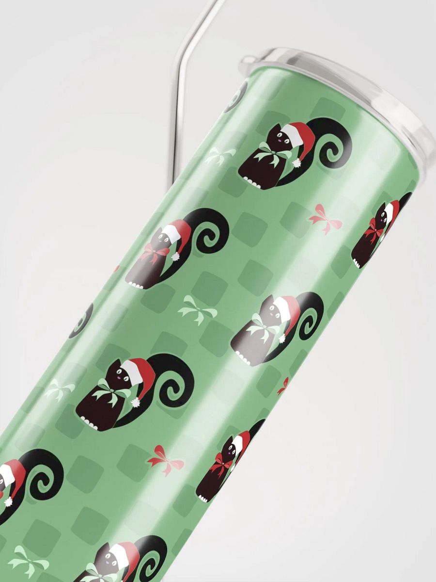 Christmas Kitties in a Row 20 oz Stainless Steel Tumbler – Green product image (11)