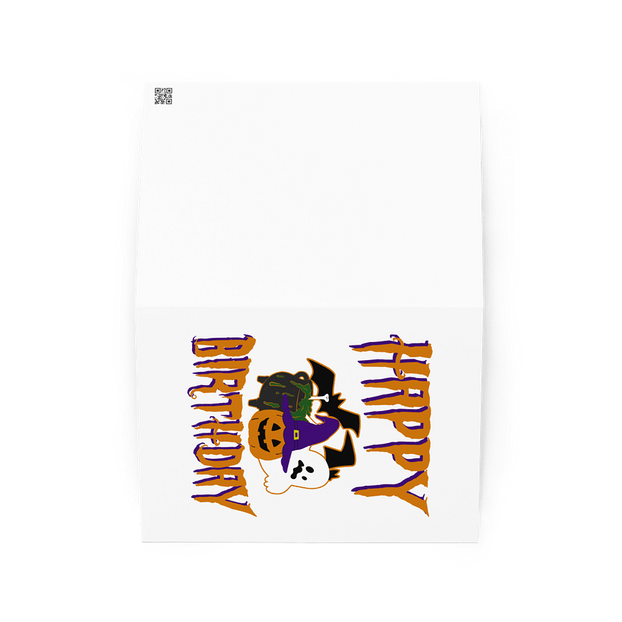 Happy Birthday (Halloween) Birthday Card 5" x 7" product image (2)