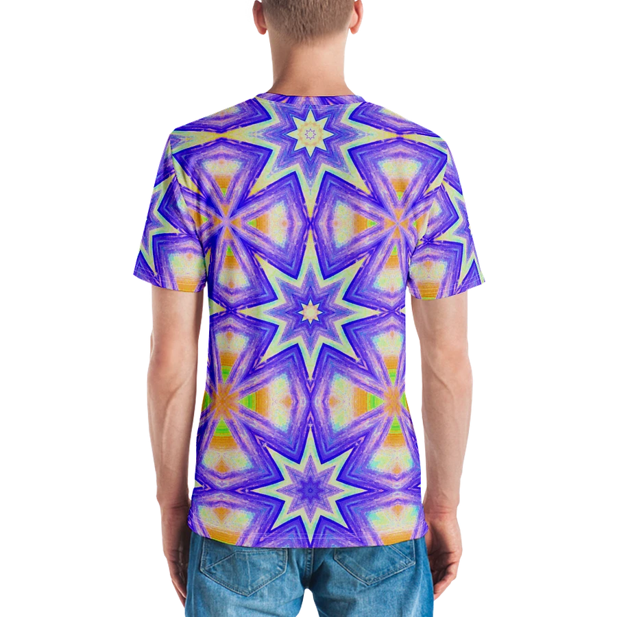 Abstract Star and Crosses Coloured Men's Crewneck T Shirt product image (2)