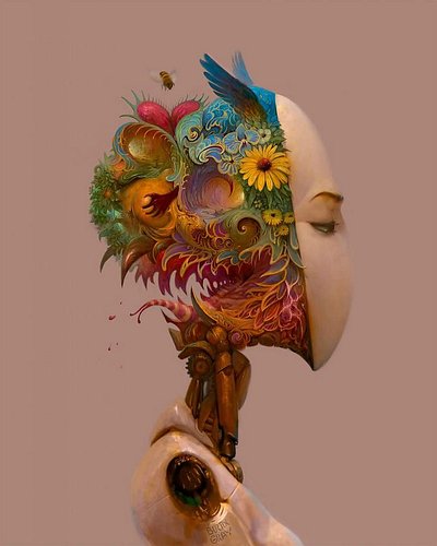 Digital artist @burtongray takes us on a journey into the emotional depths of artificial intelligence through his “Sad Robots...