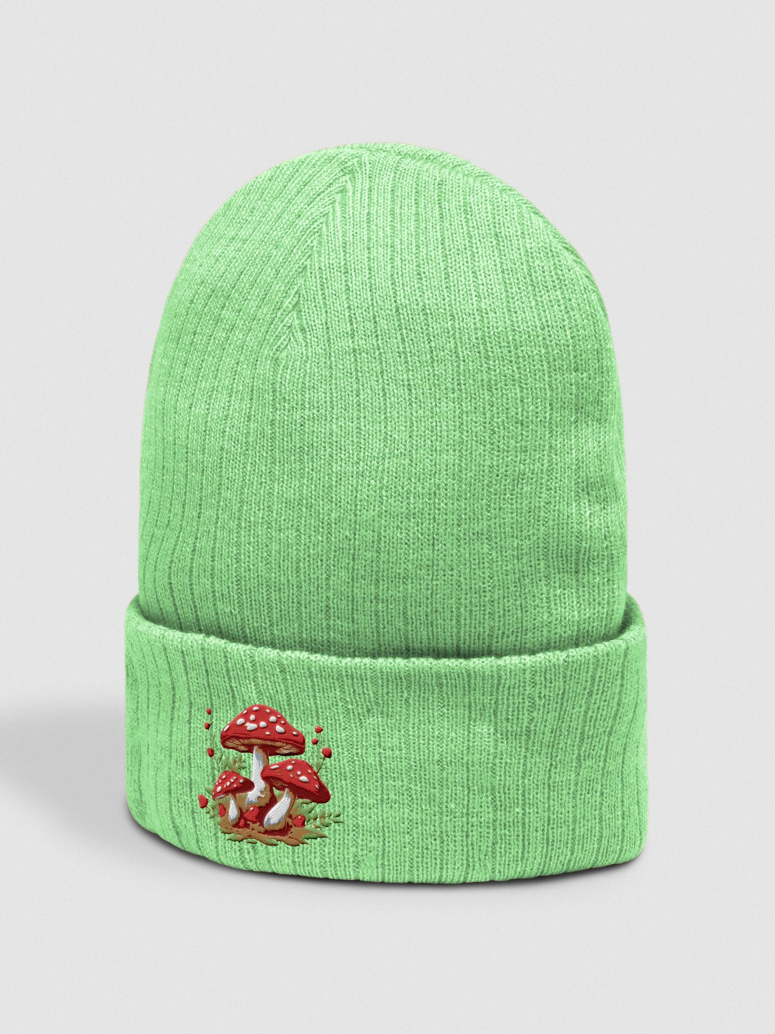 Enchanted Forest Ribbed Knit Beanie product image (10)