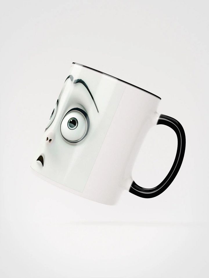 Worried Cartoon Face Mug: Add Whimsy to Your Morning Brew! product image (3)