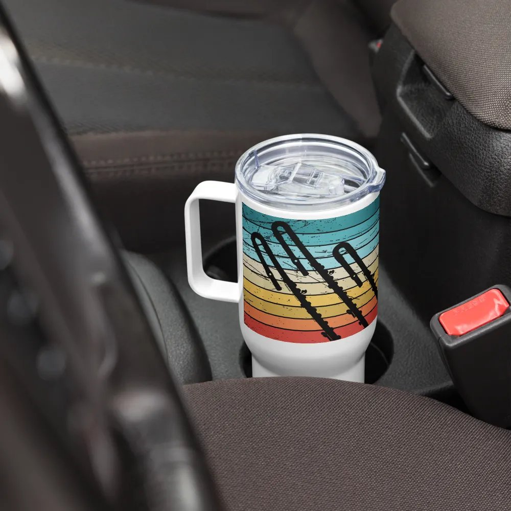 Retro Abstract Flute Stainless Steel Travel Mug - Bass product image (8)