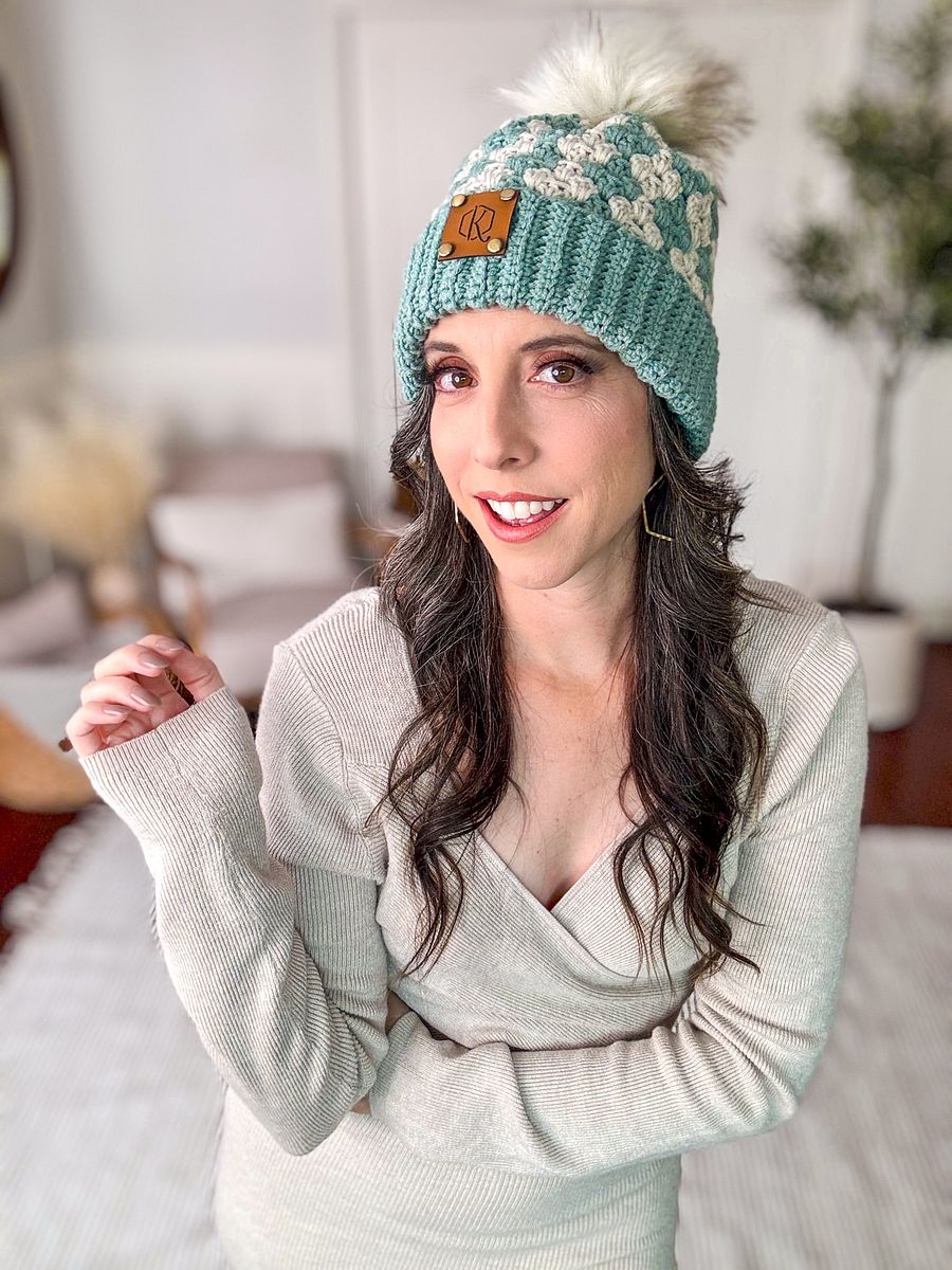 Diamond Granny Stitch Crochet Hat Pattern product image (5)