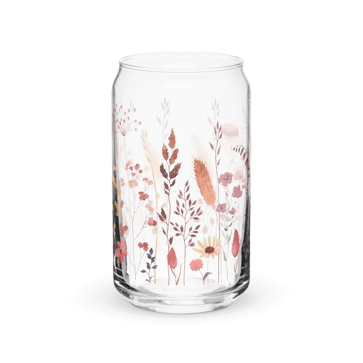 Cute Wildflowers Pampas Grass Glass product image (1)