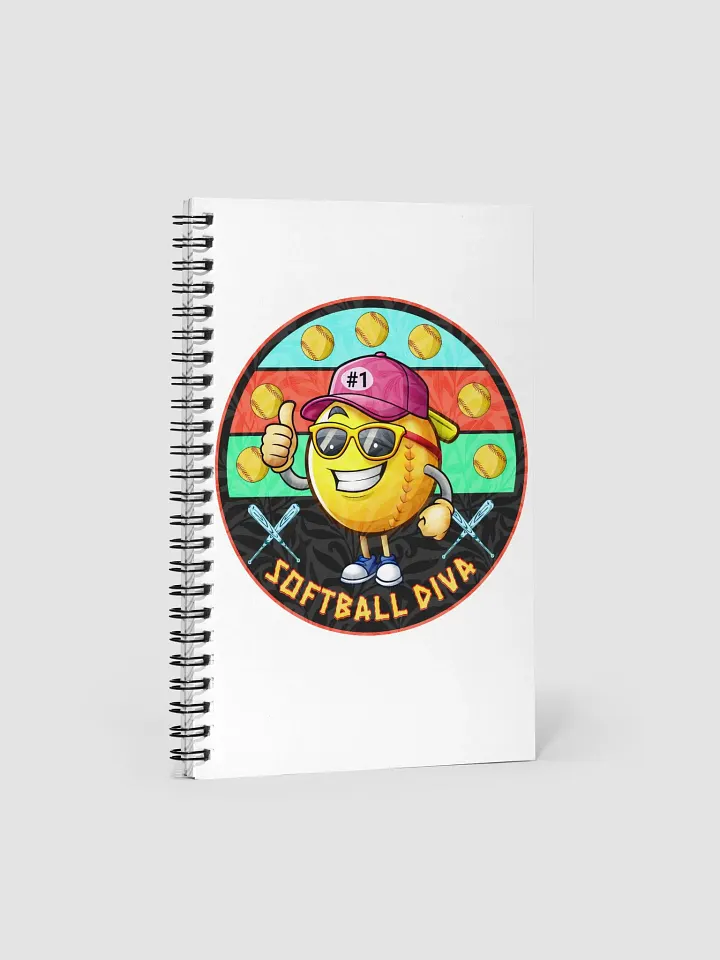 Softball Diva Spiral Notebook product image (1)