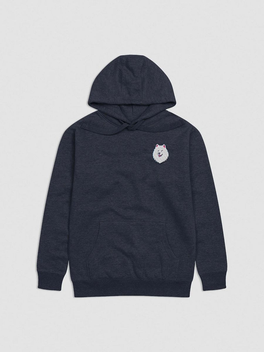 Smiling Samoyed Pup Embroidered Unisex Premium Hoodie product image (6)