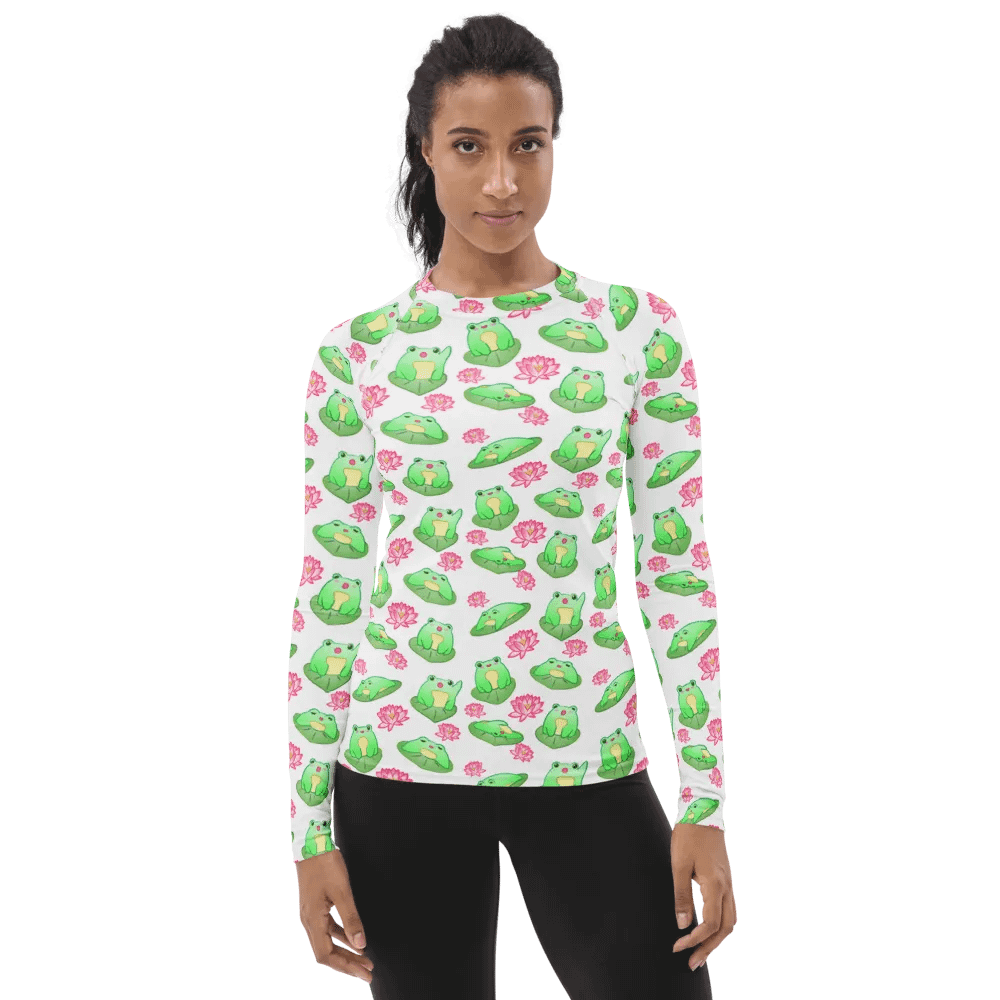 Kawaii Froggie Womens Rashie product image (1)