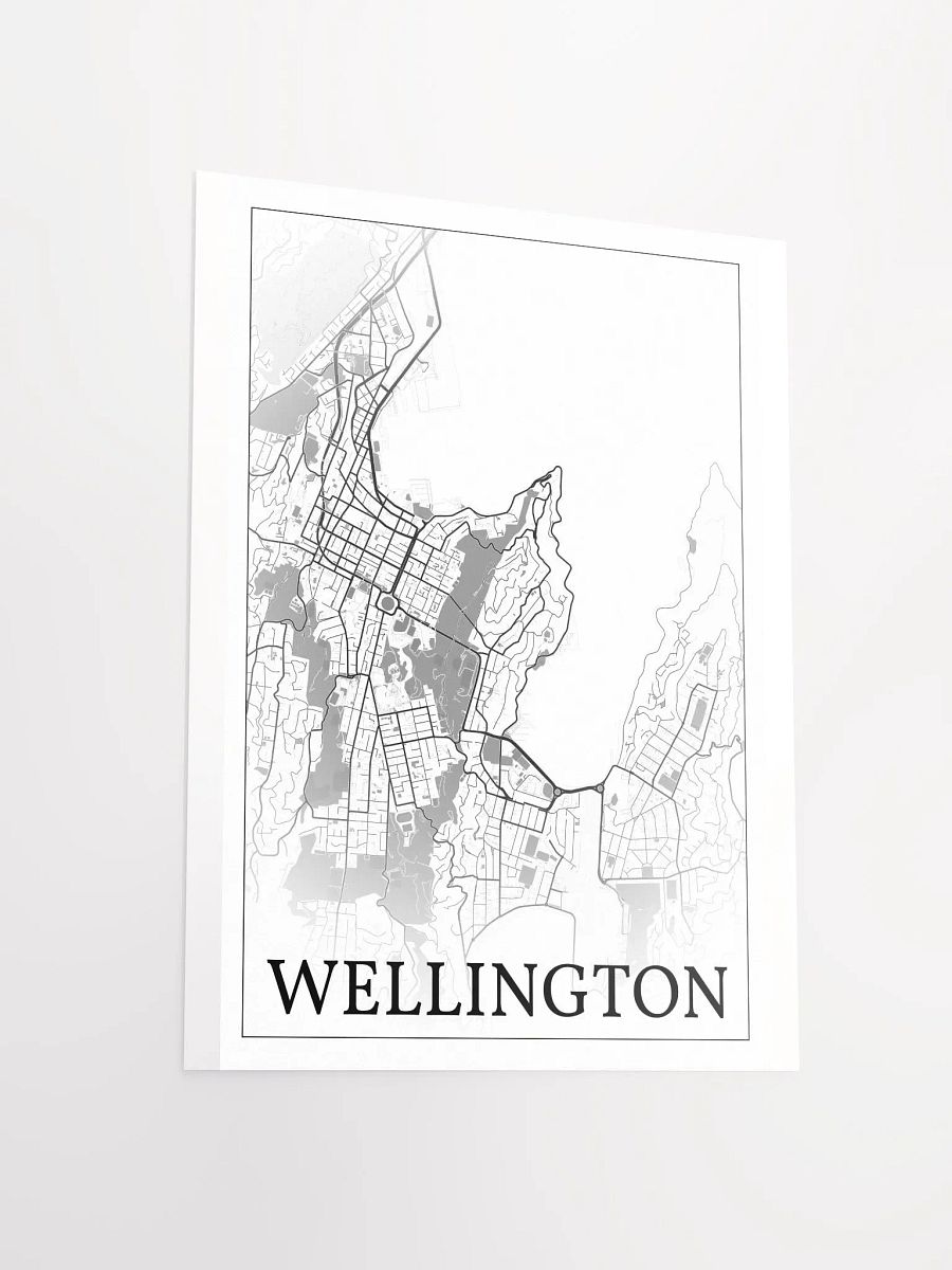 Wellington, New Zealand, city map print product image (15)