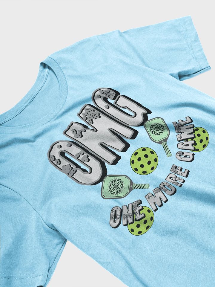 OMG One More Game Pickleball Block Distressed T-Shirt product image (20)
