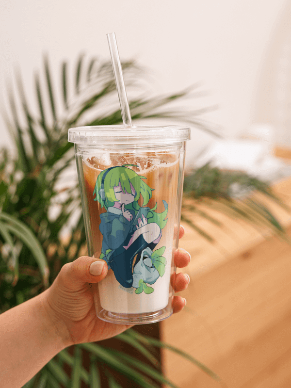 double wall clear tumbler (16 oz) product image (2)