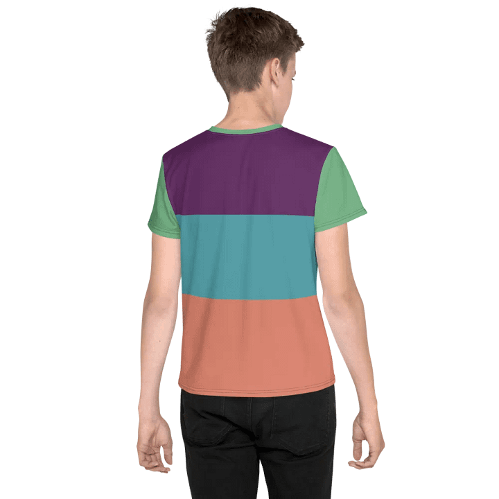 Cool Multicolor Youth Crew Neck Tee product image (2)