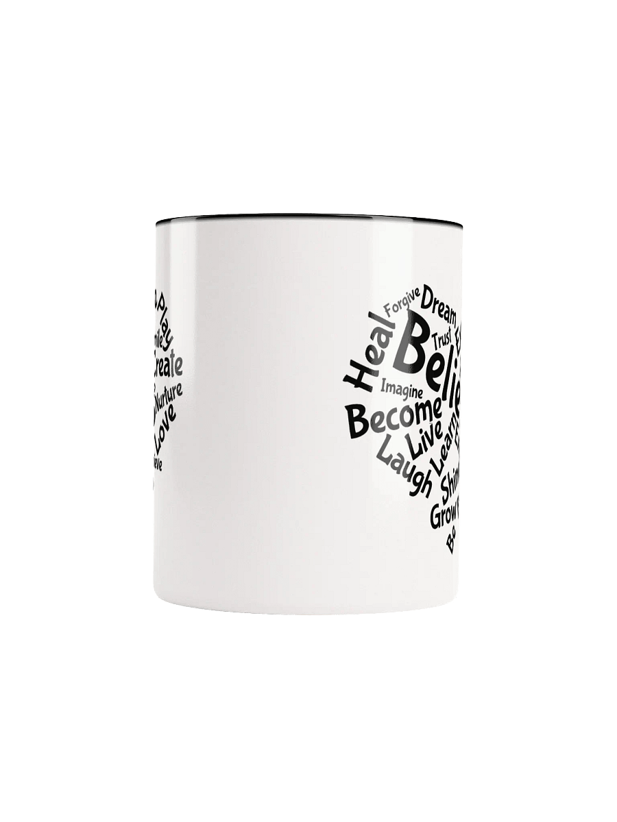 Motivational Heart Word Cloud Mug - with black inner product image (3)