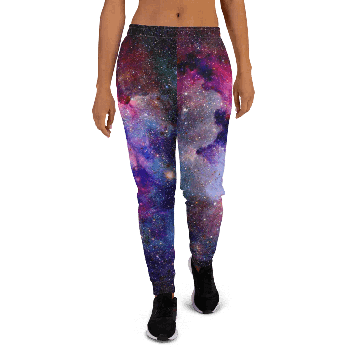Jogginghose mit Allover-Print für Damen, Galaxy product image (2)