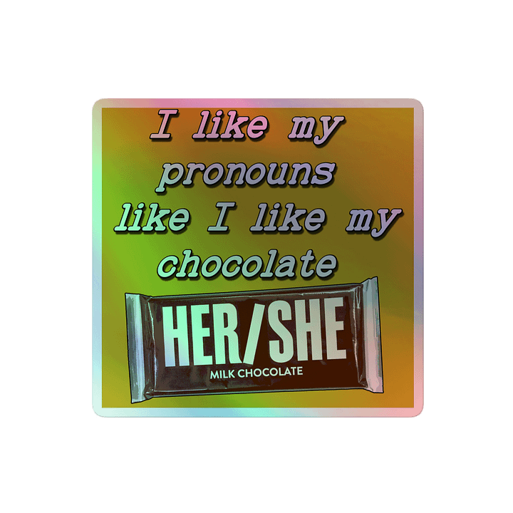 Her/She Holo Sticker product image (2)