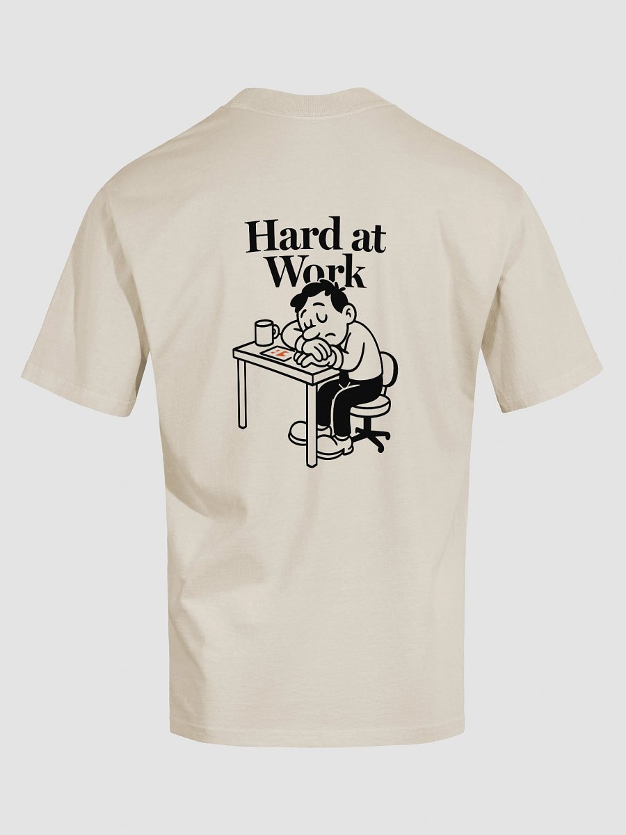 Hard at Work Oversized T-Shirt (Bone) product image (5)