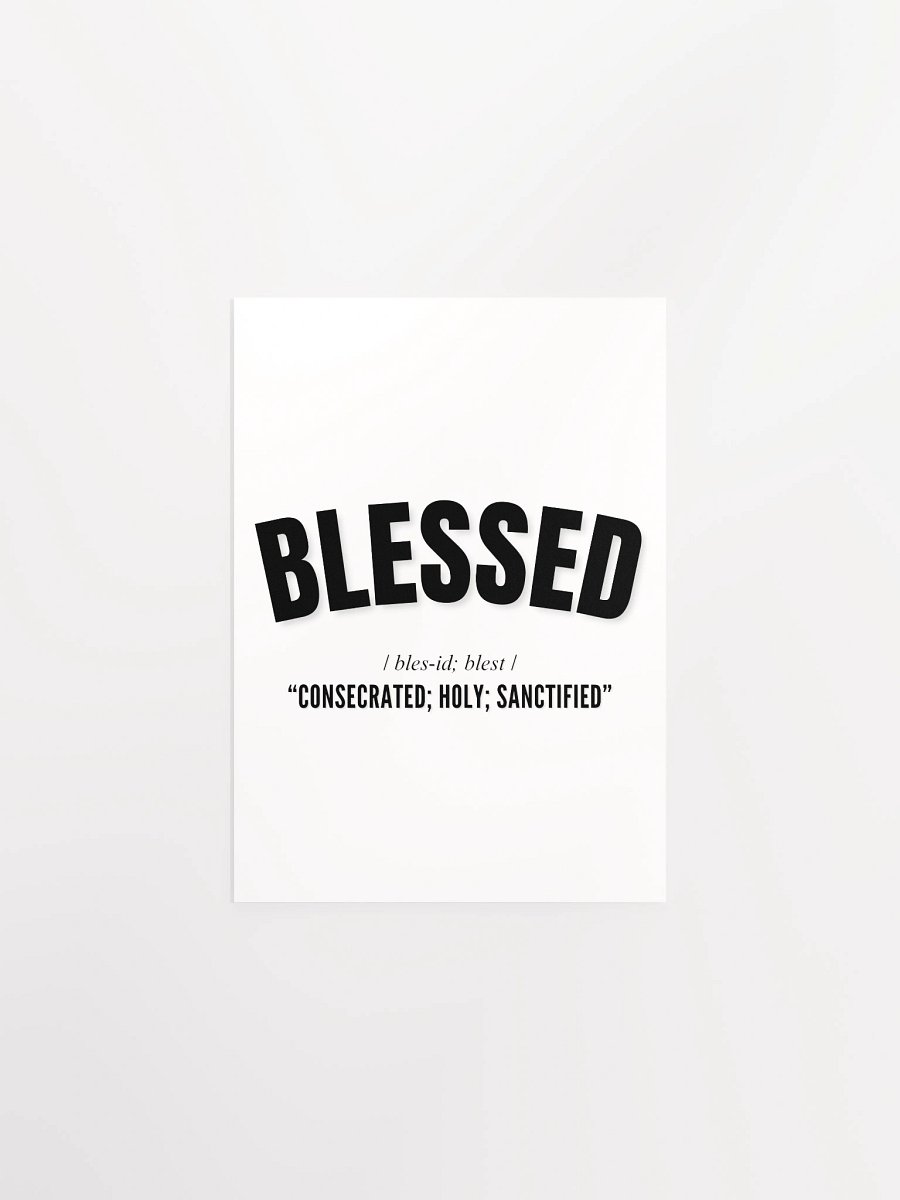 BLESSED PHONETIC POSTER product image (4)