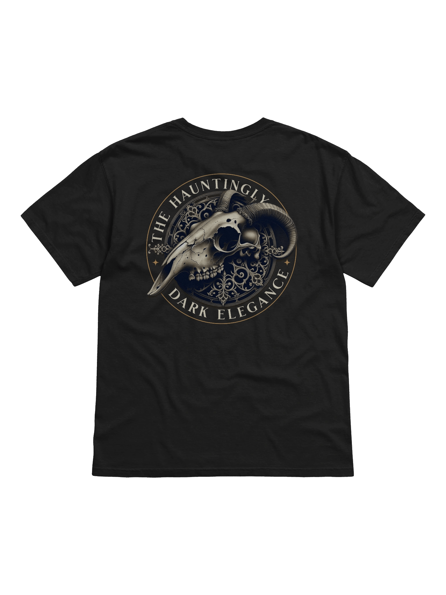 Vintage Gothic Goat Skull T-Shirt: Perfect for Halloween product image (2)