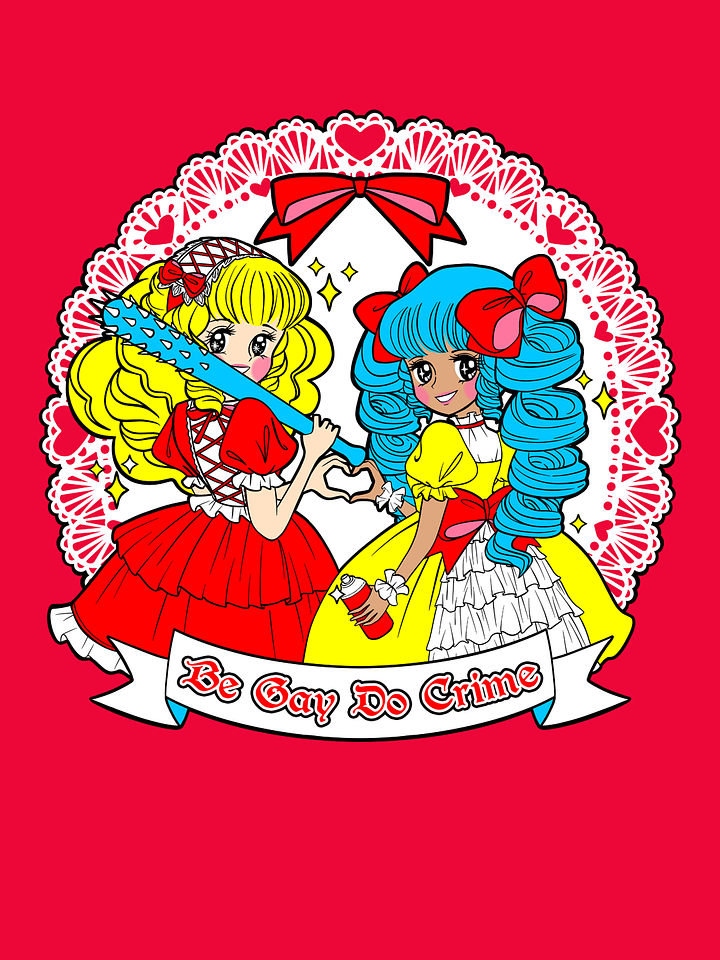 𝑼𝑺𝑨 Be Gay Do Crime (Vintage Otome) organic cotton t-shirt product image (2)
