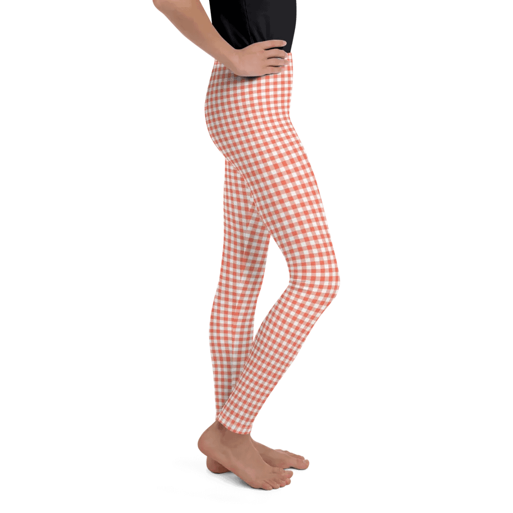 Girl's Red Gingham Leggings product image (2)