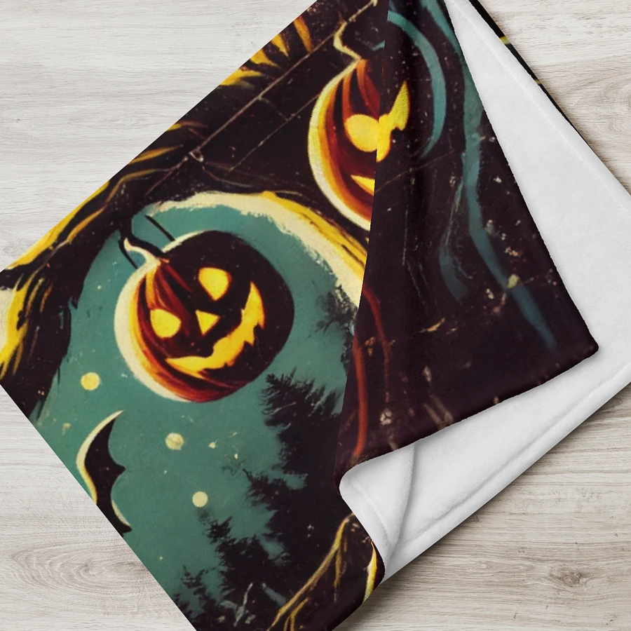 Spooky Owl Full Moon Throw Blanket product image (17)