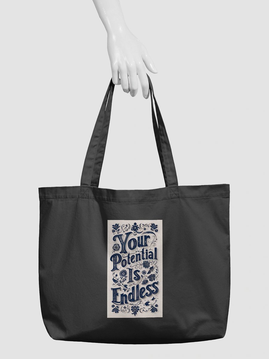 Your Potential Is Endless DT – Organic Cotton Tote Bag (Wide) product image (3)