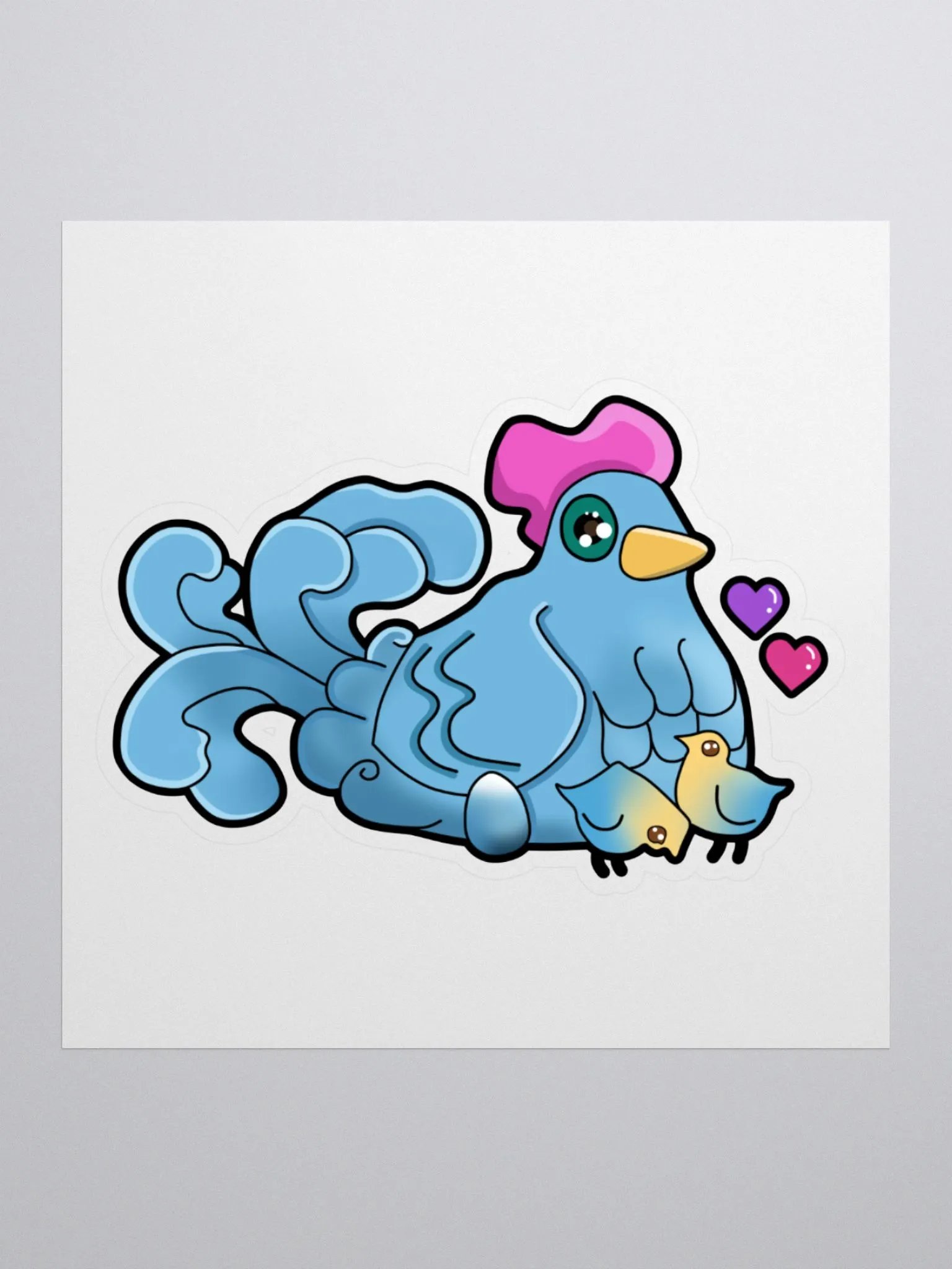 I has Blue Chicken Sticker product image (1)